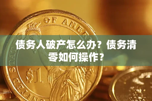 北京债务人破产怎么办？债务清零如何操作？