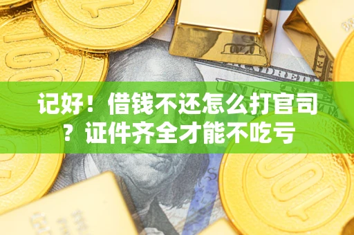 北京记好！借钱不还怎么打官司？证件齐全才能不吃亏