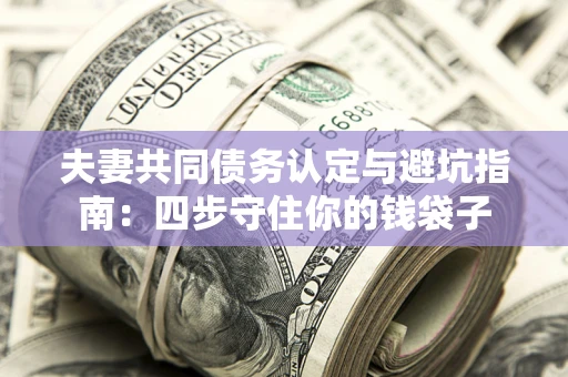 北京夫妻共同债务认定与避坑指南：四步守住你的钱袋子