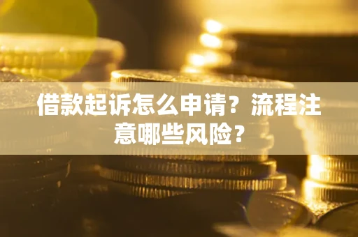 北京借款起诉怎么申请？流程注意哪些风险？